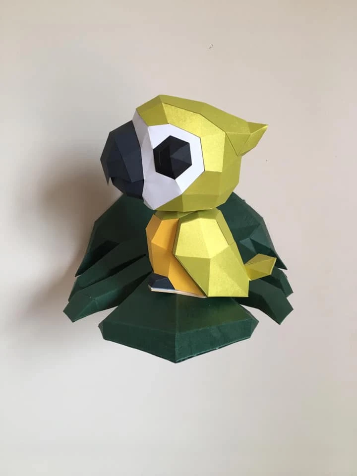 Support Muraux Papercraft, Lowpoly Papercraft, Fovea - Papercraft - Nonitt