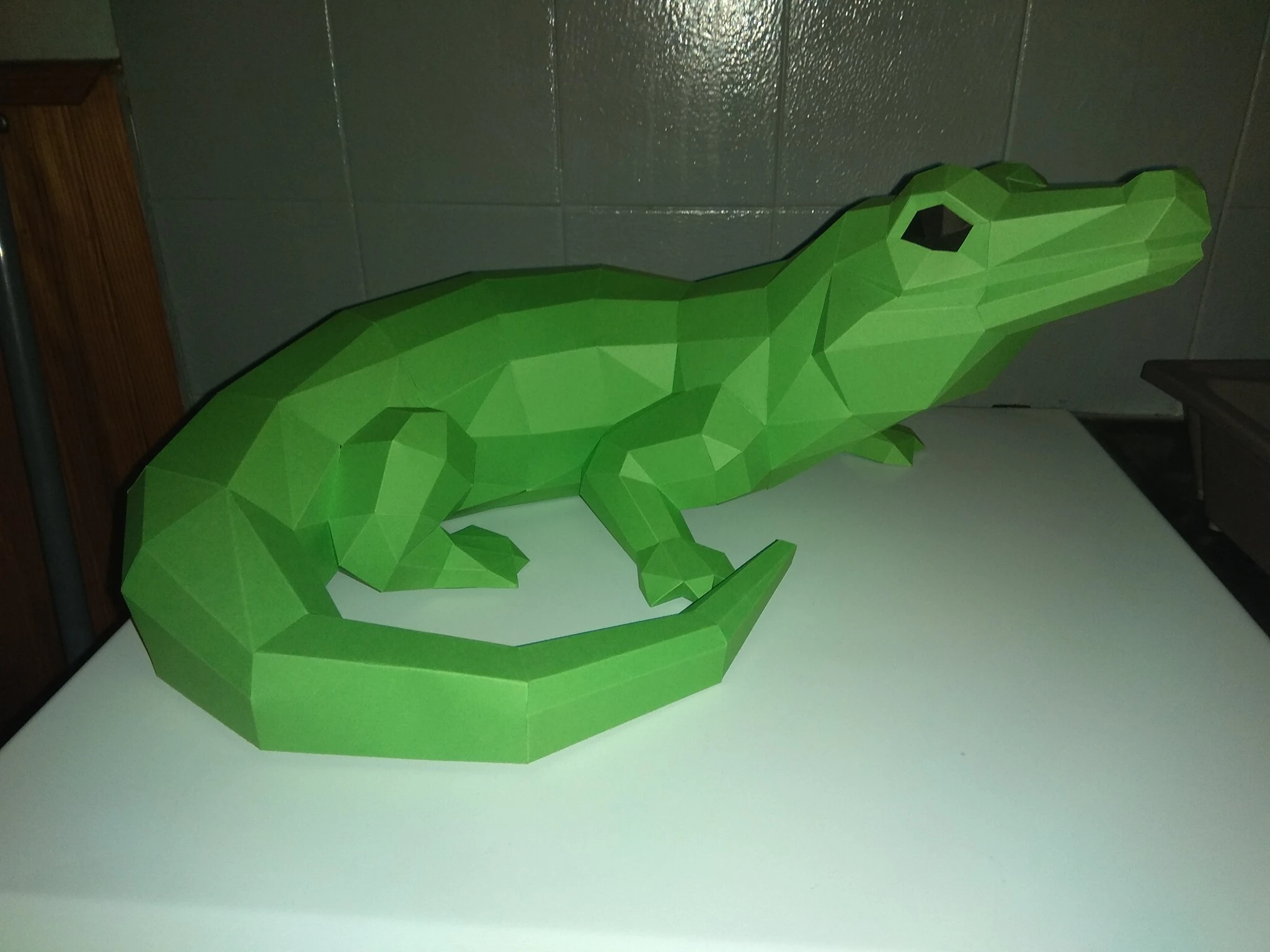 Crocdou (Crocodile) Papercraft, Lowpoly Papercraft, Fovea - Papercraft - Nonitt