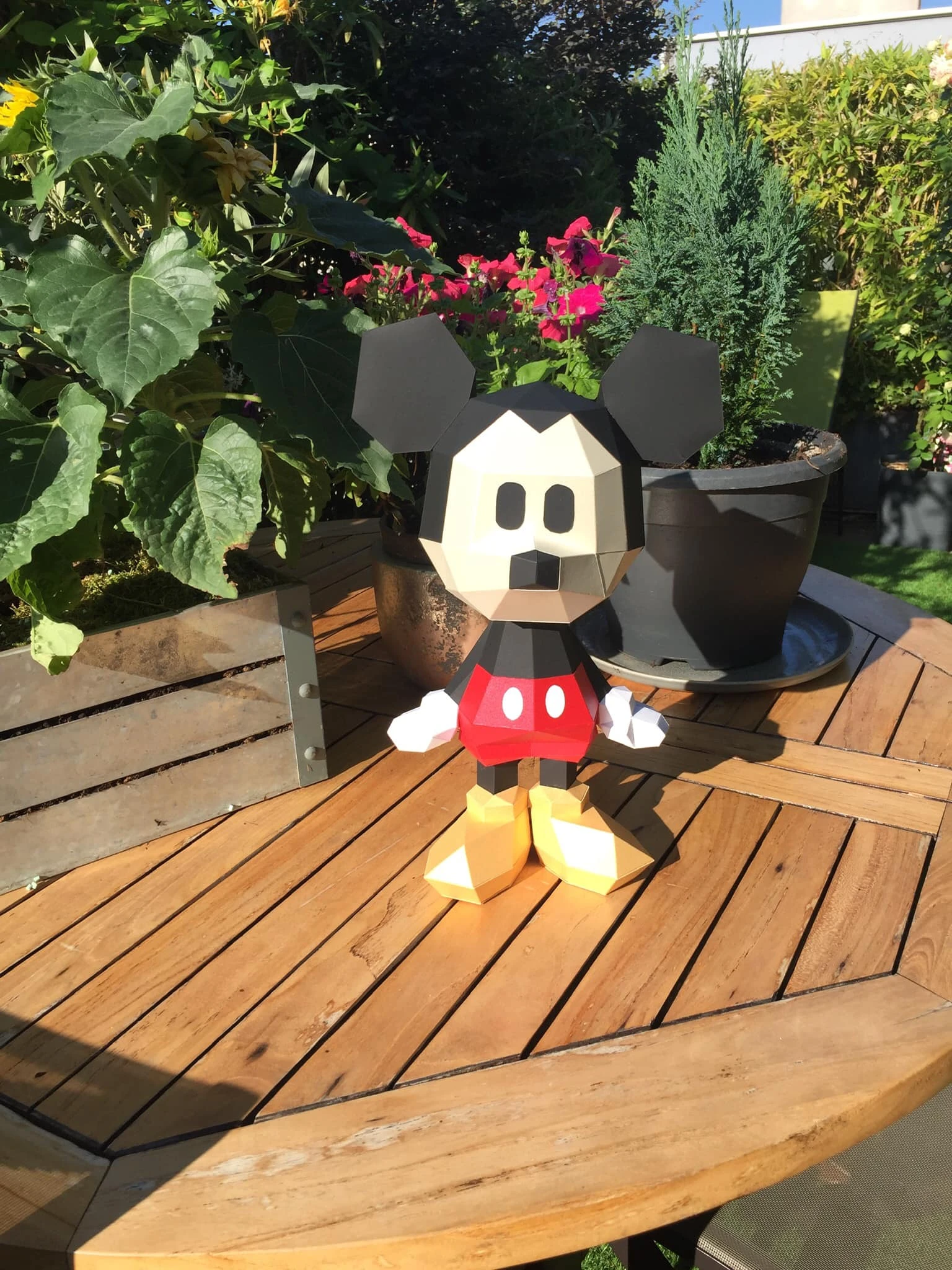 Mickey Mouse Chibi Papercraft, Lowpoly Papercraft, Fovea - Papercraft - Nonitt