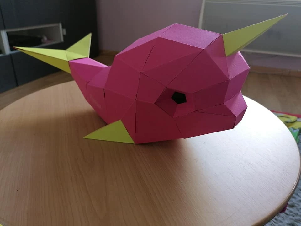 Narvalo (Narwhal / Unicorn Whale) Papercraft, Lowpoly Papercraft, Fovea - Papercraft - Nonitt