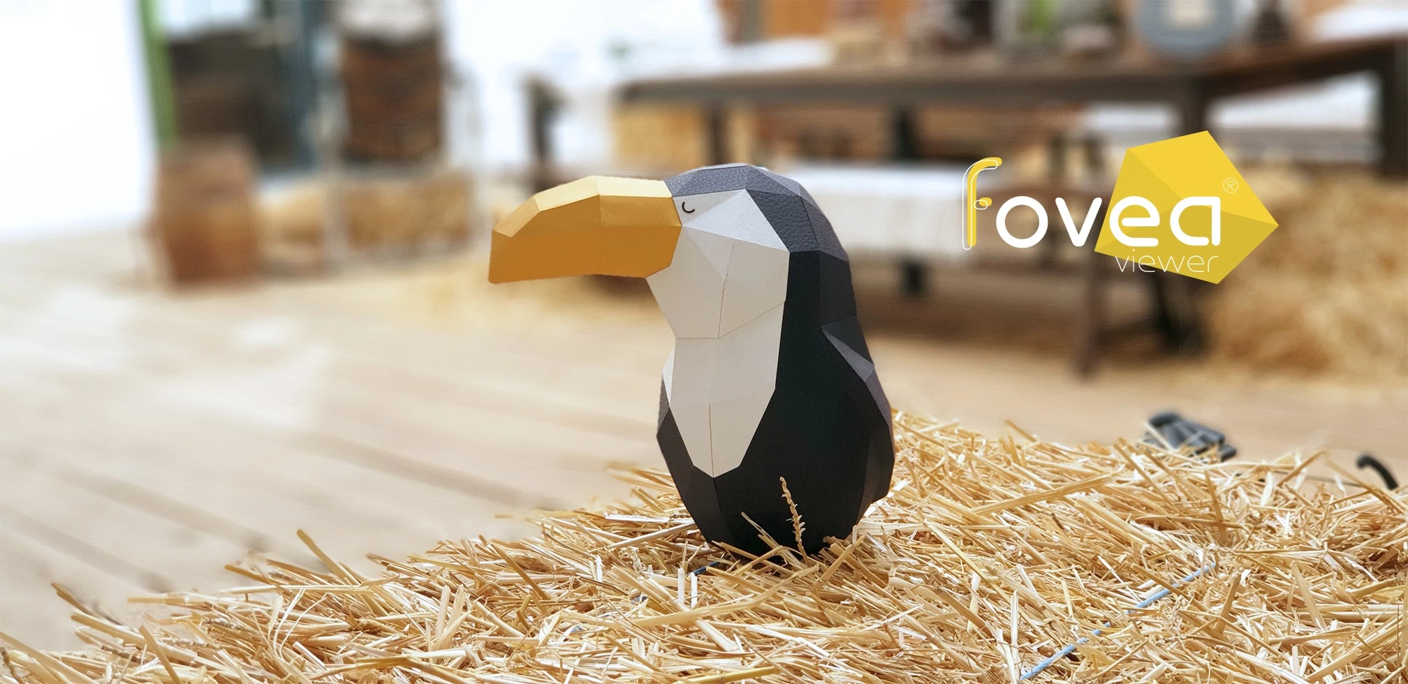 Toutican (Toucan) Papercraft, Lowpoly Papercraft, Fovea - Papercraft - Nonitt