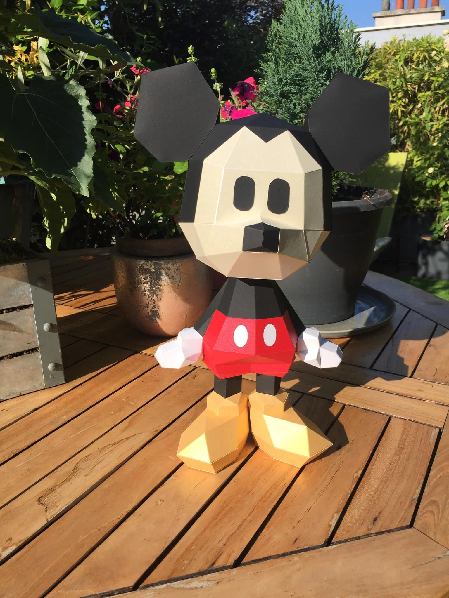 Mickey Mouse Chibi Papercraft, Lowpoly Papercraft, Fovea - Papercraft - Nonitt