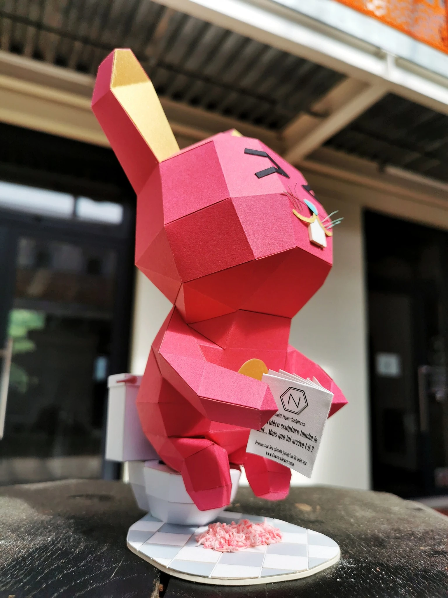 Bunny (Bidou Patate) Papercraft, Lowpoly Papercraft, Fovea - Papercraft - Nonitt