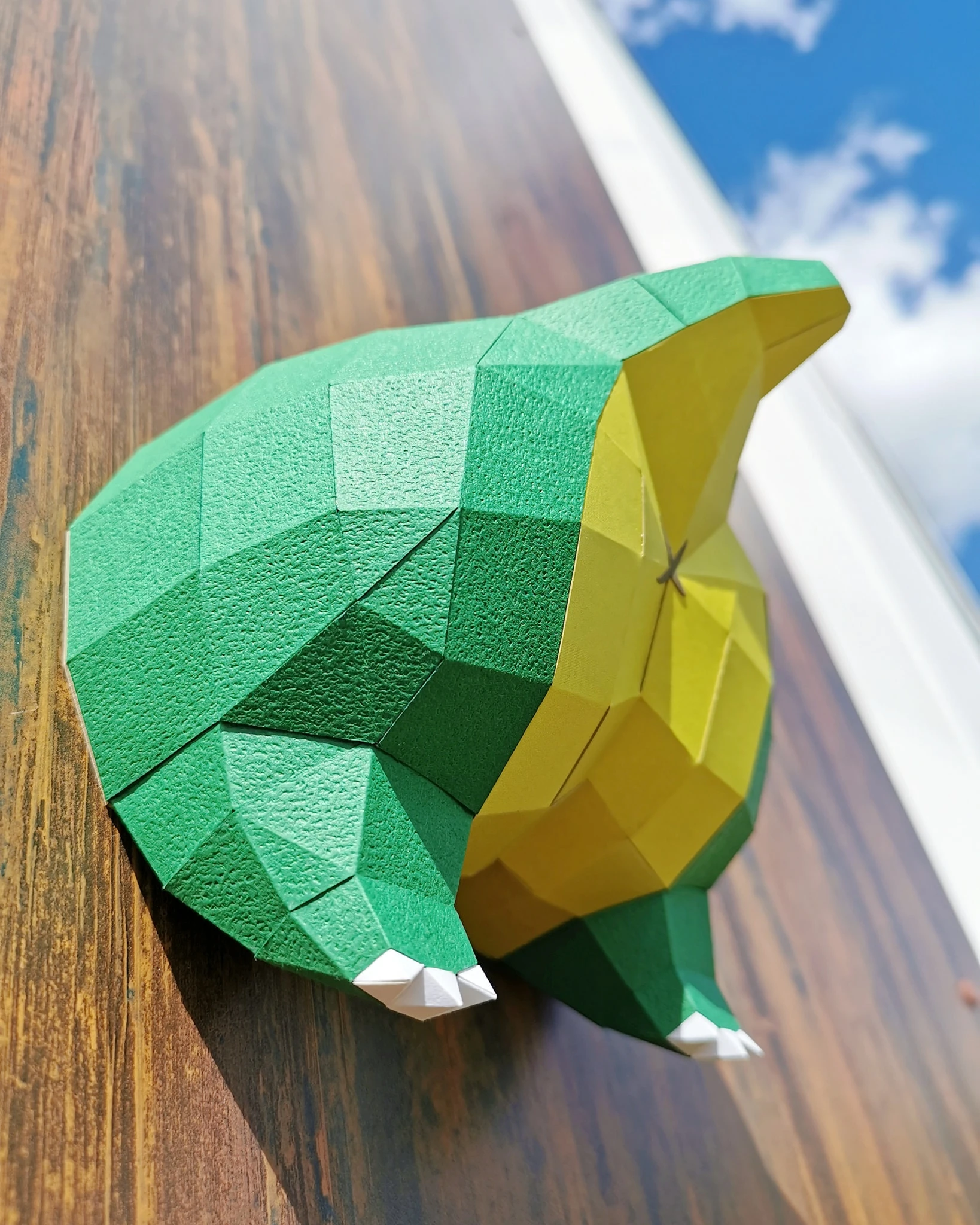 Cucul Croco (Crocodile Bottom) Papercraft, Lowpoly Papercraft, Fovea - Papercraft - Nonitt