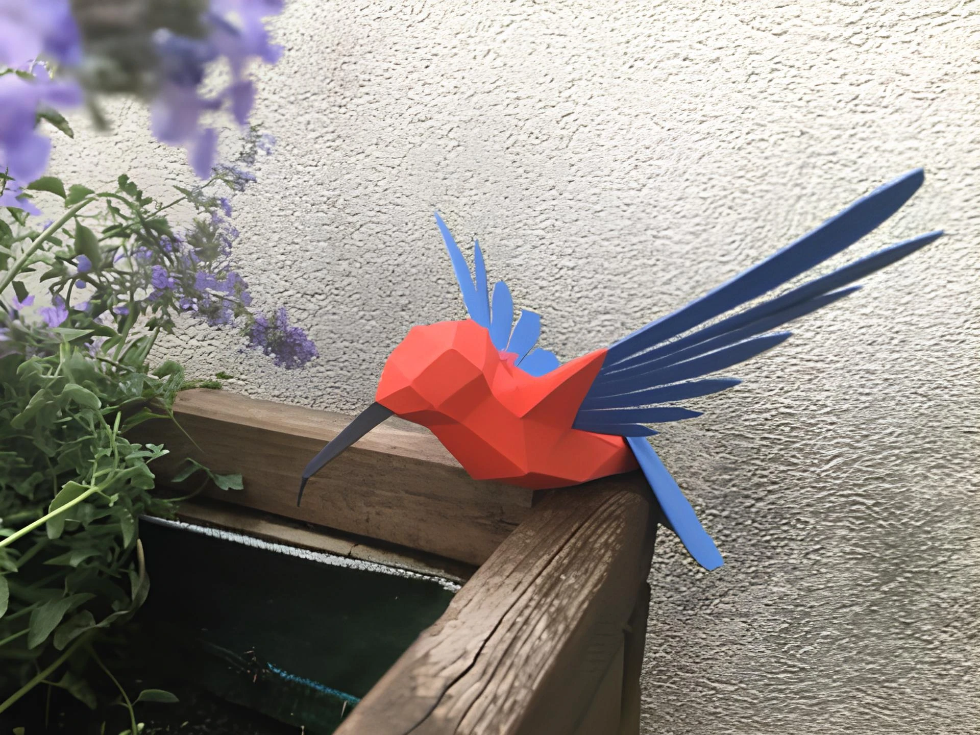 Coolibris (Colibri Hummingbird) Papercraft, Lowpoly Papercraft, Fovea - Papercraft - Nonitt