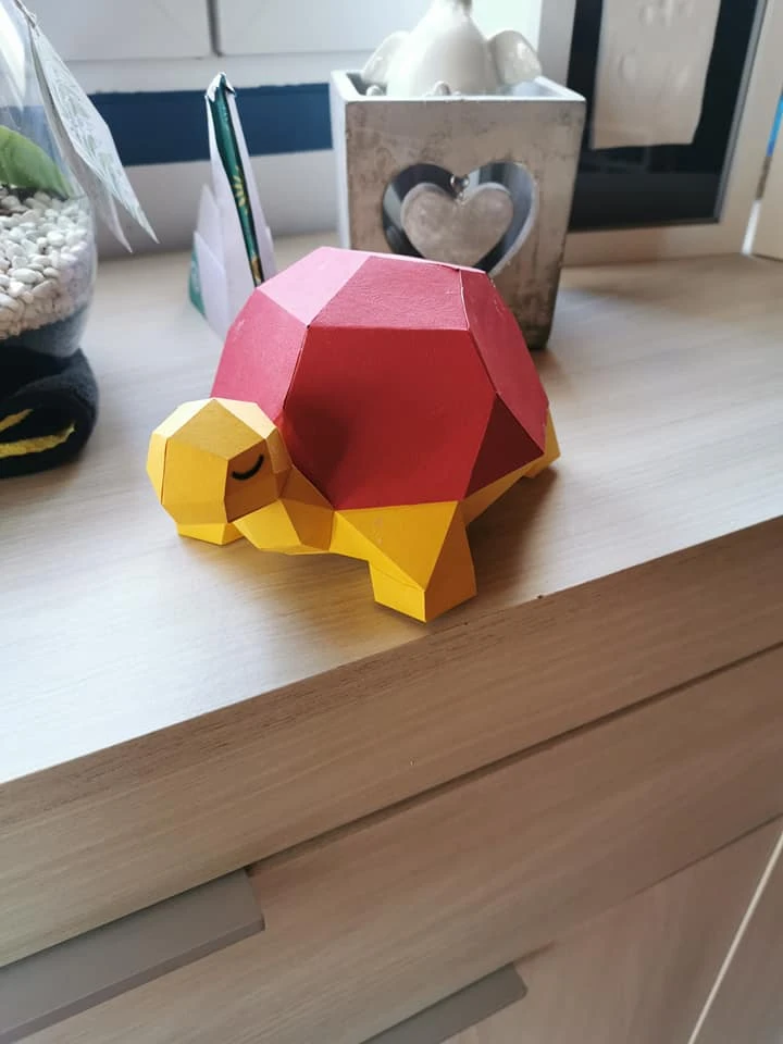 Turtle Terry Papercraft, Lowpoly Papercraft, Fovea - Papercraft - Nonitt