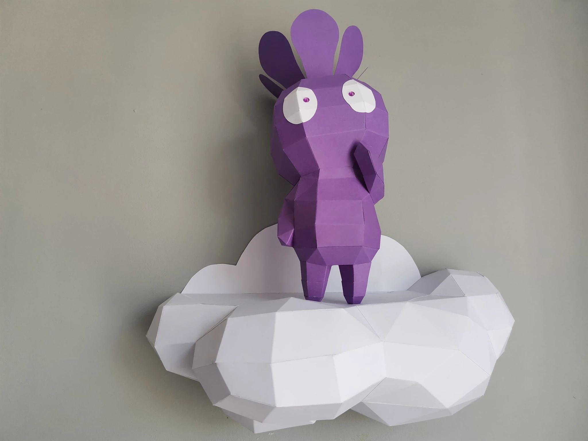 Bidoufleur Curieuse Papercraft, Lowpoly Papercraft, Fovea - Papercraft - Nonitt