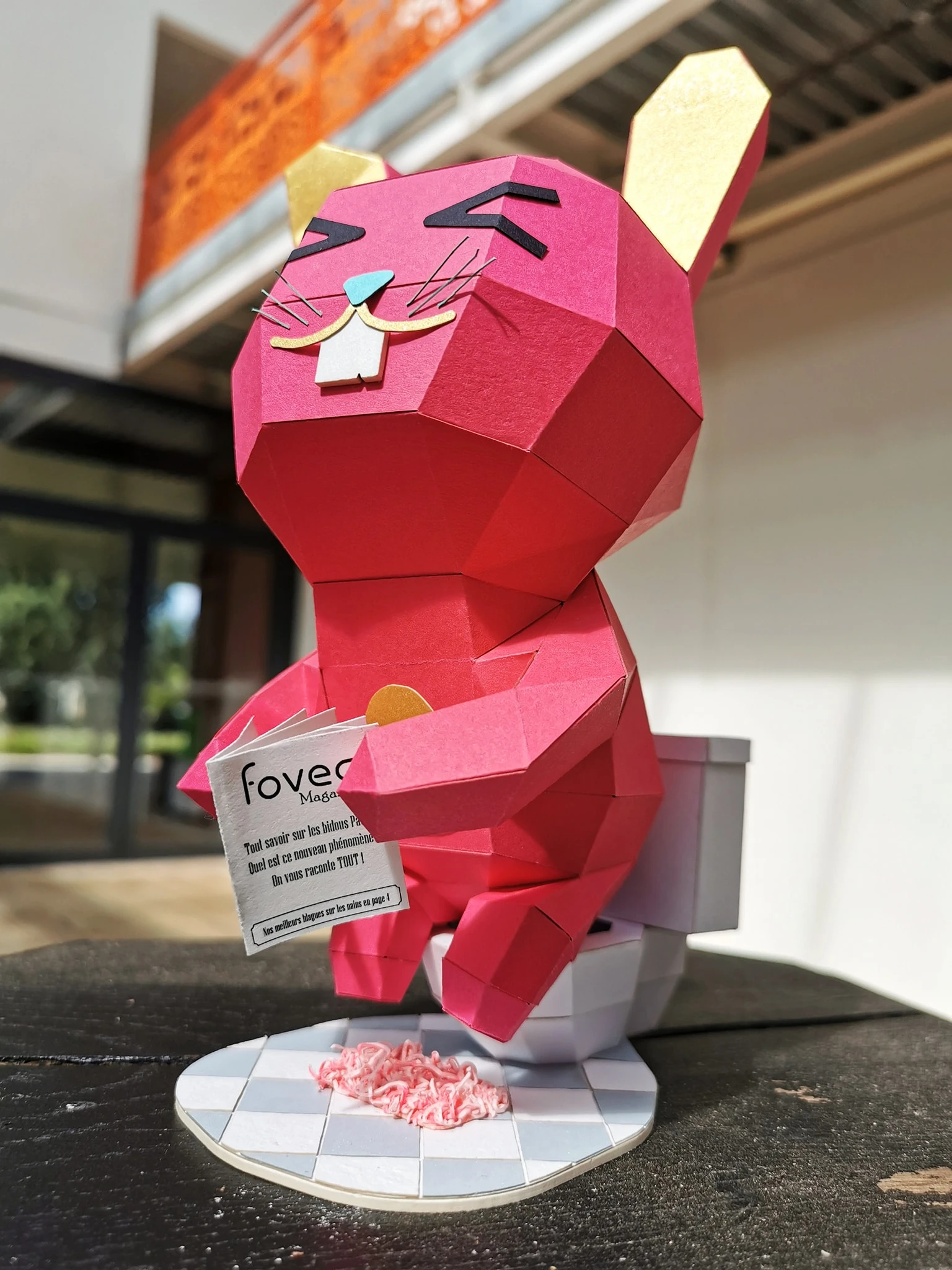 Bunny (Bidou Patate) Papercraft, Lowpoly Papercraft, Fovea - Papercraft - Nonitt