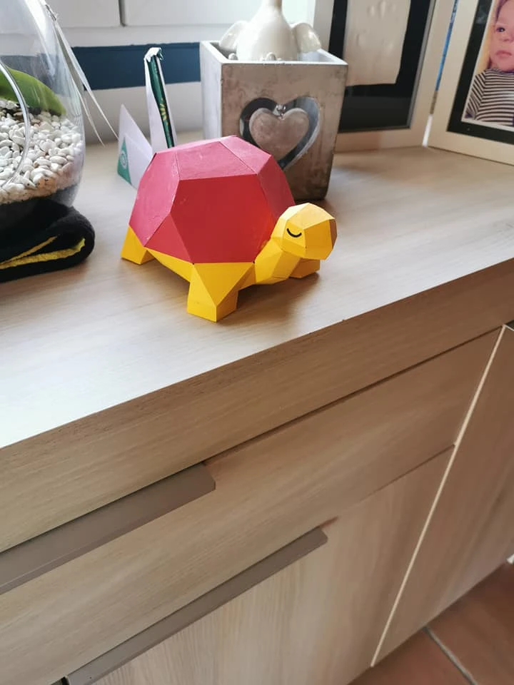 Turtle Terry Papercraft, Lowpoly Papercraft, Fovea - Papercraft - Nonitt