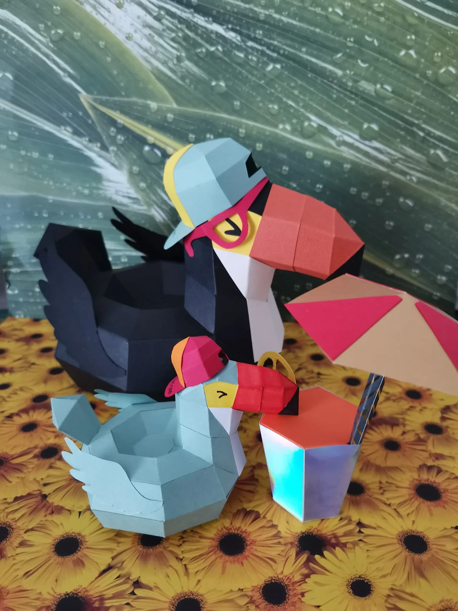 Toutican Buoy (Toucan Buoy) Papercraft, Lowpoly Papercraft, Fovea - Papercraft - Nonitt