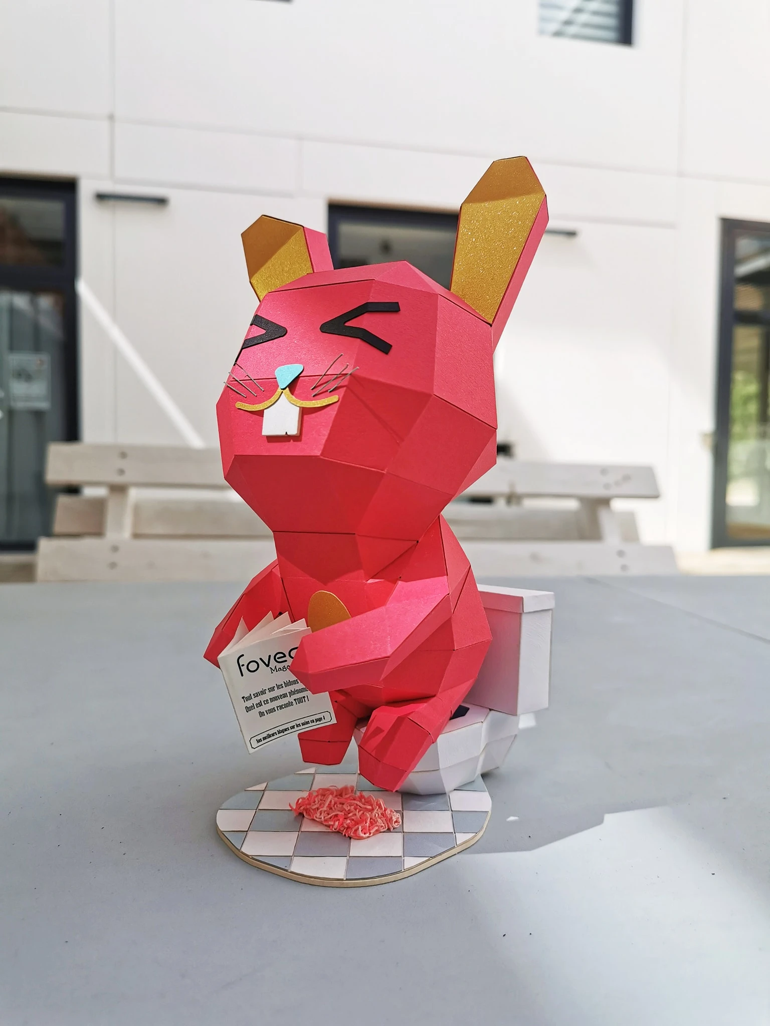 Bunny (Bidou Patate) Papercraft, Lowpoly Papercraft, Fovea - Papercraft - Nonitt