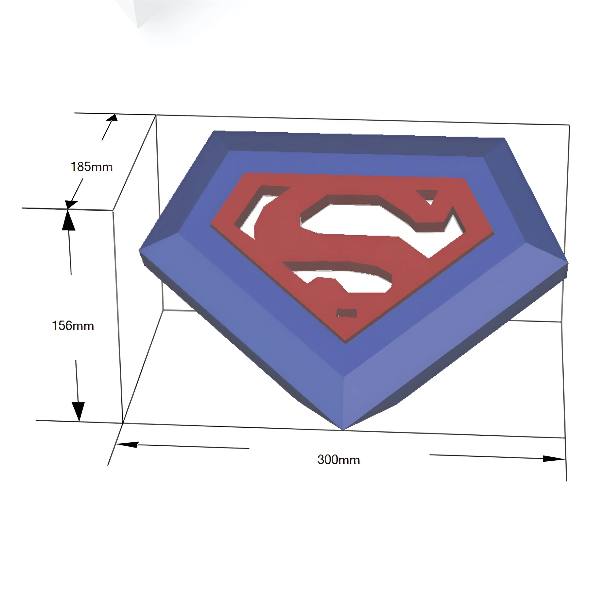 SUPERLAMP, Papercraft, Template, DIY, Paper, Low Poly, Super Hero, 3D Model, Pdf Low Poply