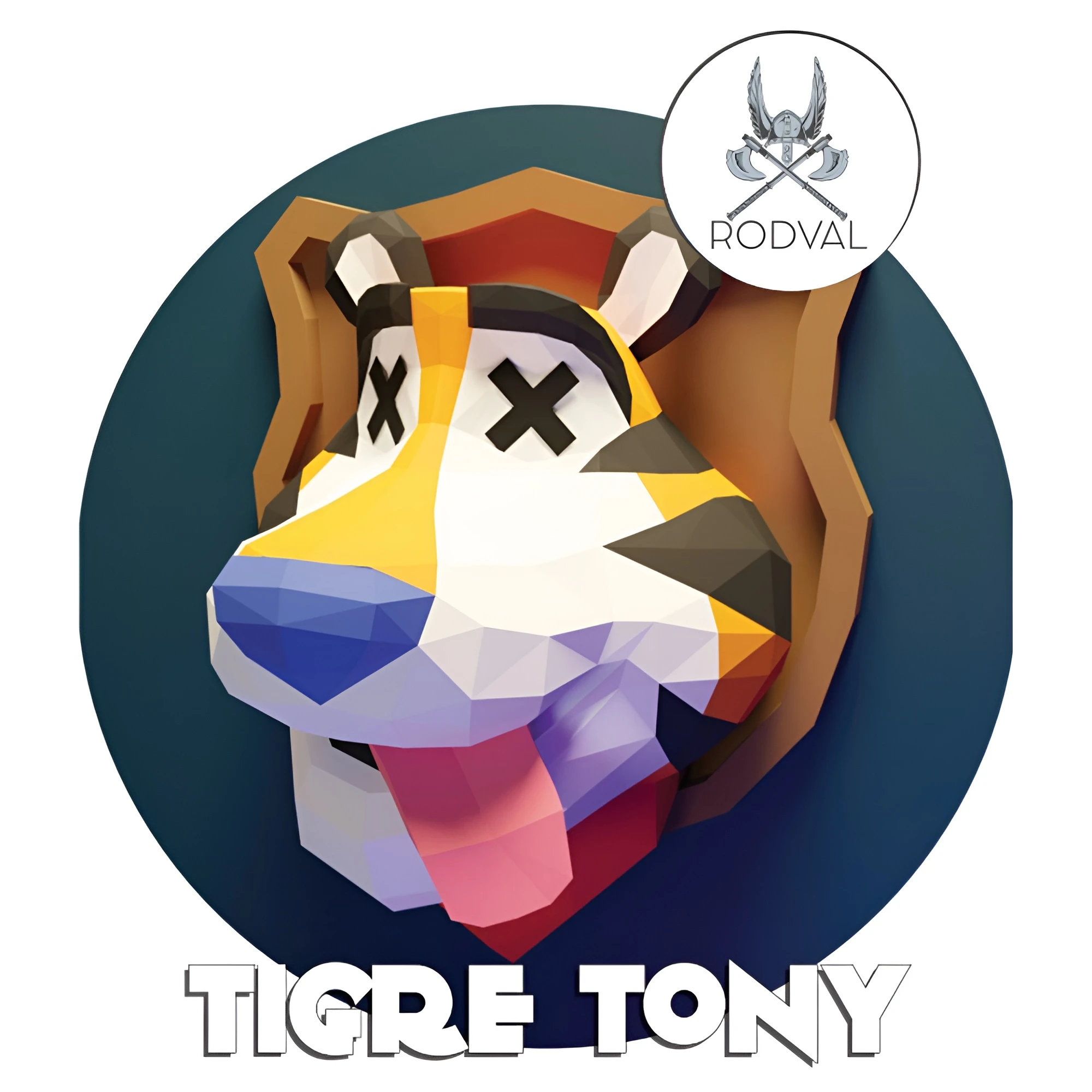 TONY THE TIGER, Papercraft, Template, DIY, Paper, Low Poly, Festival, 3D Model, Pdf Low Poply