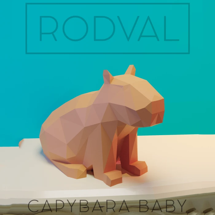 CAPYBARA BABY Papercraft, Template, PDF, DIY, Paper, Low Poly