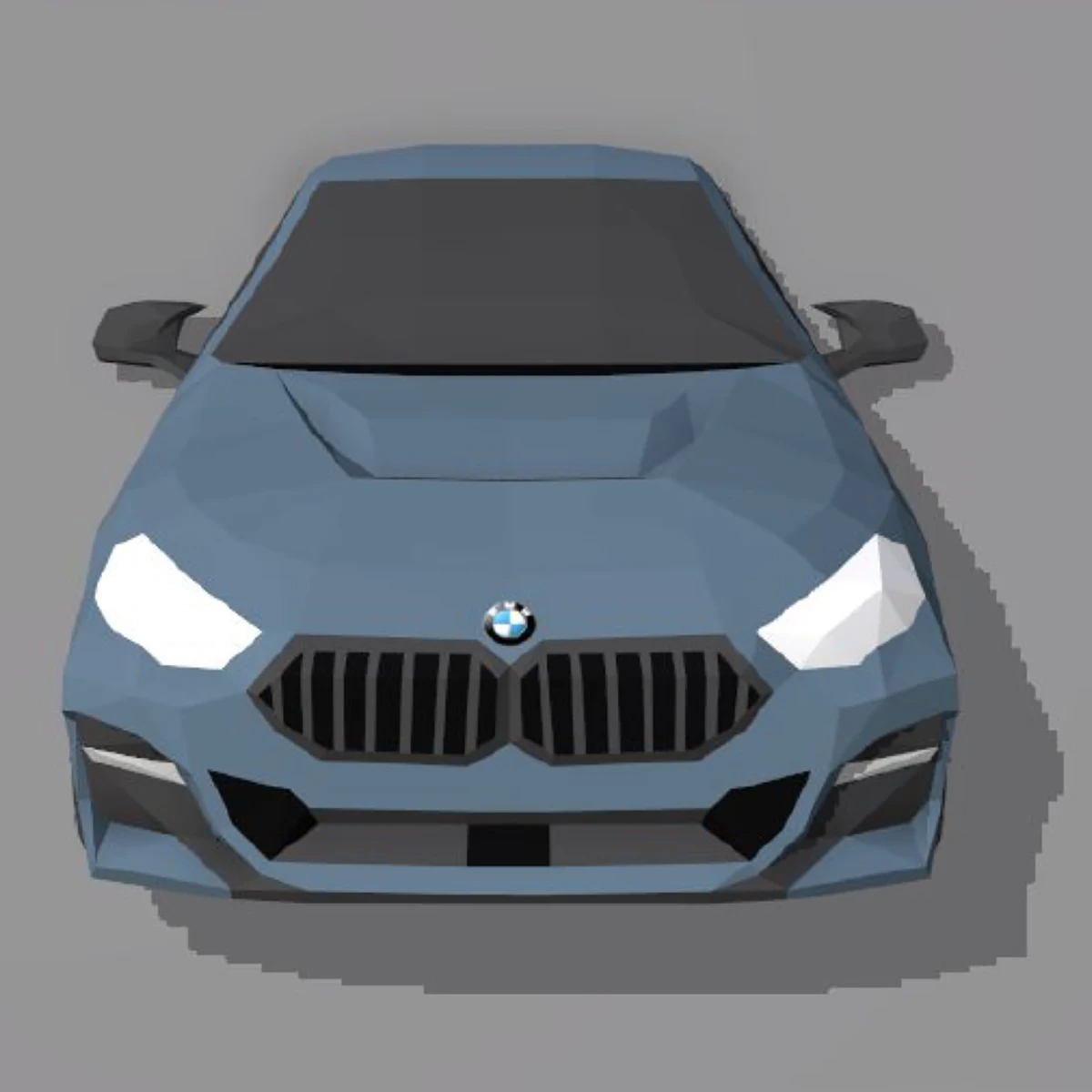 BMW 218I Papercraft Car, Auto Papercraft, PDF templates, Paper art, 3D Design for Crafts, Do it yourself, 3DIER