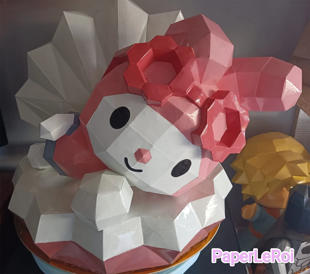 Vacaciones Sanrio: My Melody Low Poly Papercraft