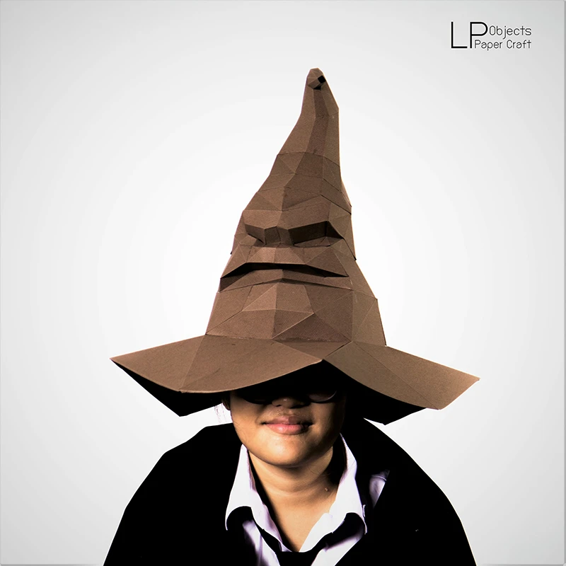 The Sorting Hat Digital Template, Harry Potter, Hat PDF Paper Craft, Harry Potter Sorting Hat Quiz Origami, Hat Model